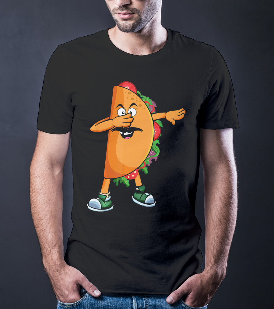 Dabbing Taco Mexican Dab Tacos Salsa Dance Fun T-Shirt