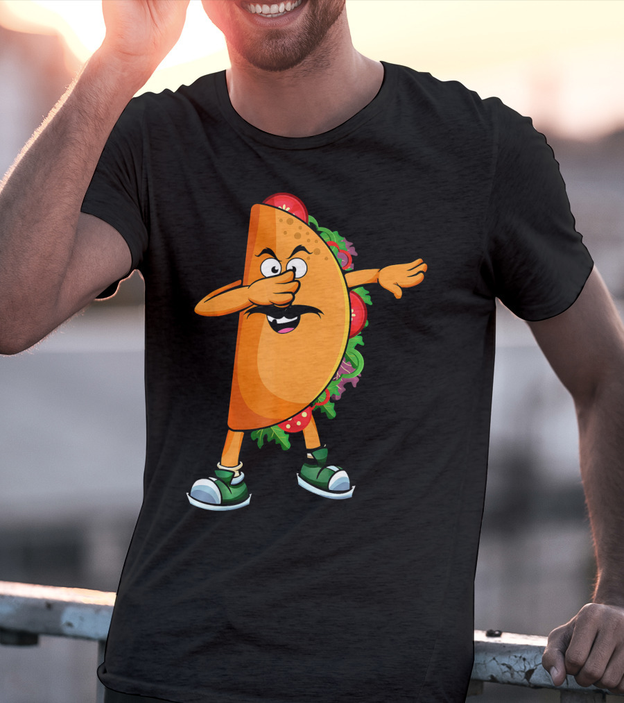 Dabbing Taco Mexican Dab Tacos Salsa Dance Fun T-Shirt