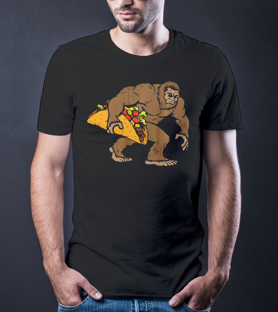 Bigfoot Taco Funny Sasquatch Cinco De Mayo Fiesta T-Shirt