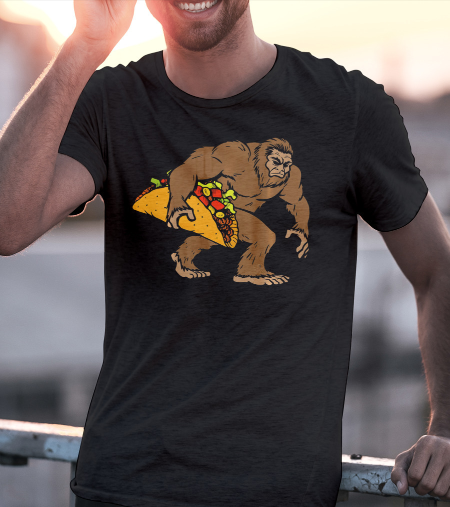 Bigfoot Taco Funny Sasquatch Cinco De Mayo Fiesta T-Shirt