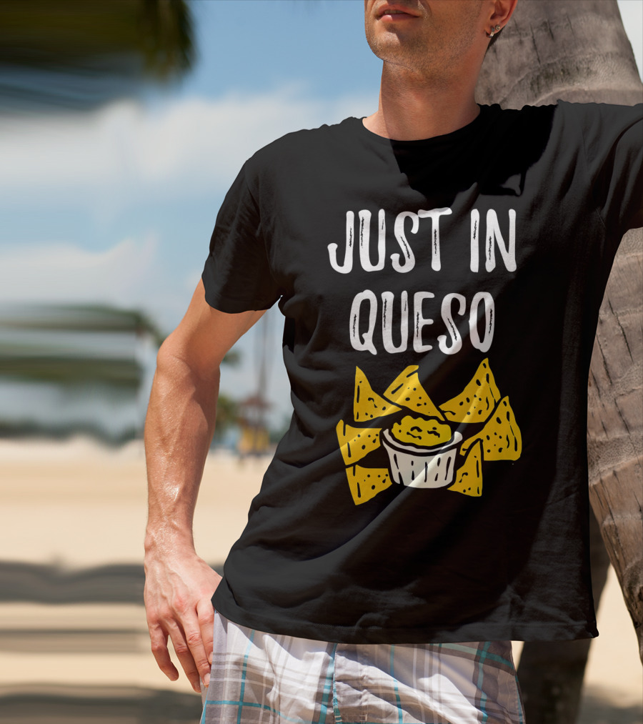 Just In Queso Funny Cinco De Mayo Chips Pun T-Shirt