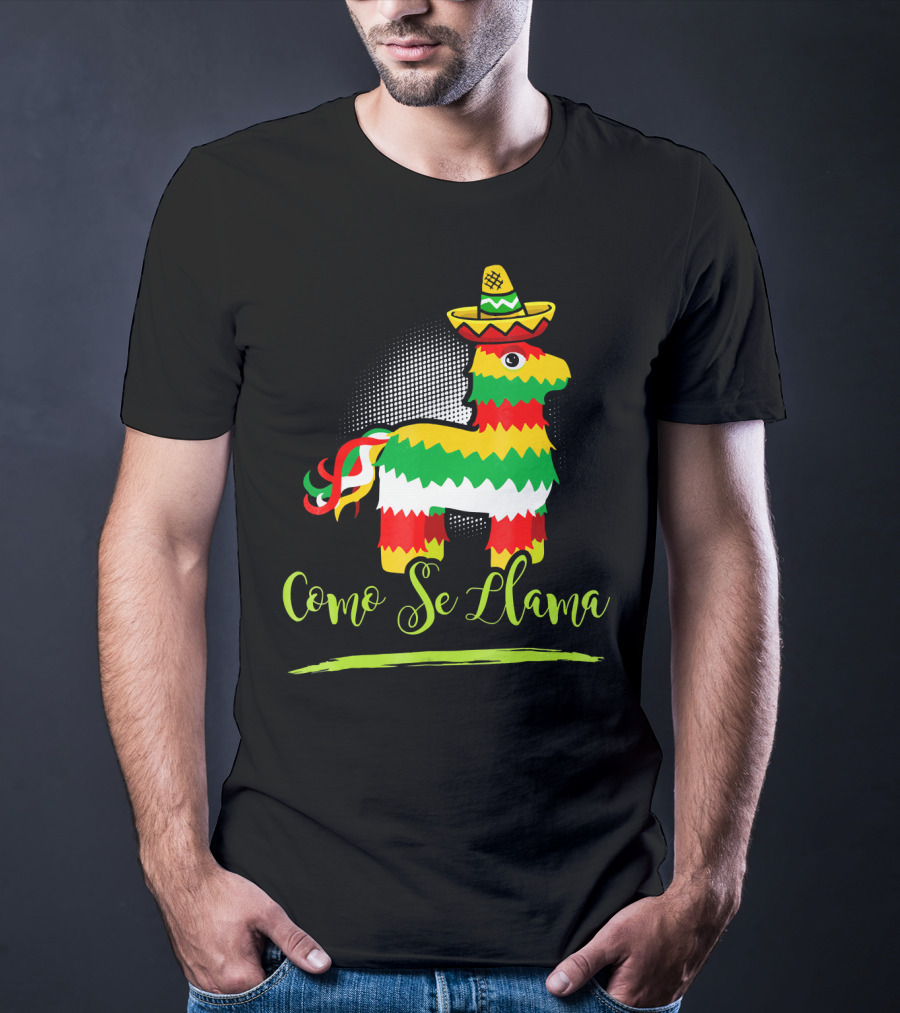 Como Se Llama Cinco De Mayo Llama Pinata Sombrero T-Shirt