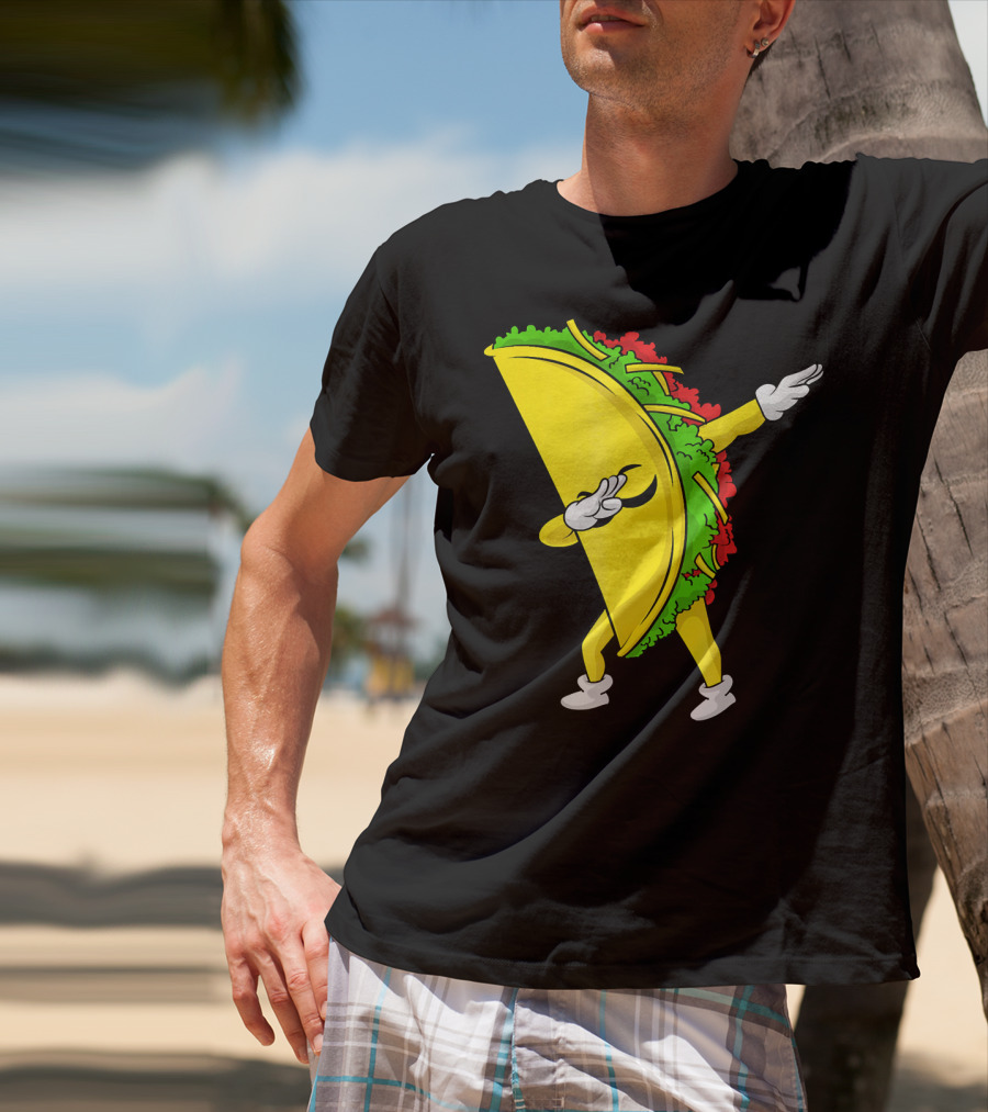 Dabbing Taco Cinco De Mayo Mexican Fiesta T-Shirt