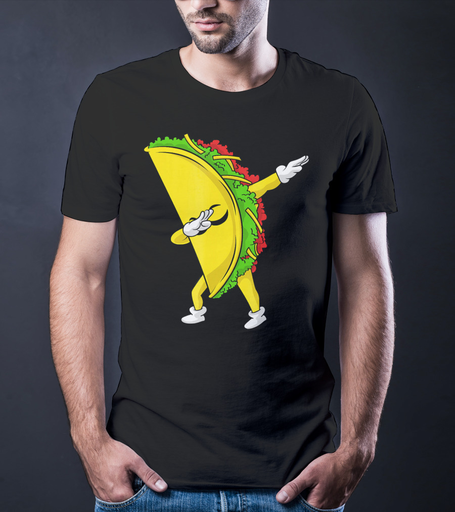 Dabbing Taco Cinco De Mayo Mexican Fiesta T-Shirt