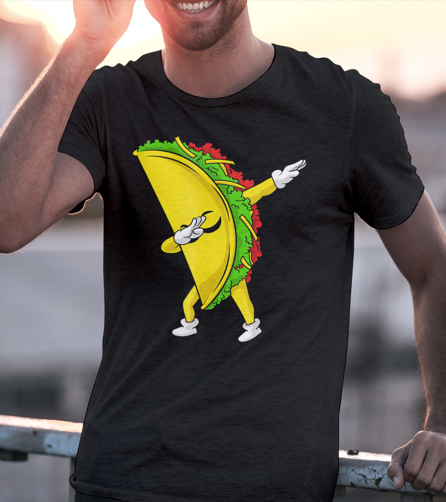 Dabbing Taco Cinco De Mayo Mexican Fiesta T-Shirt