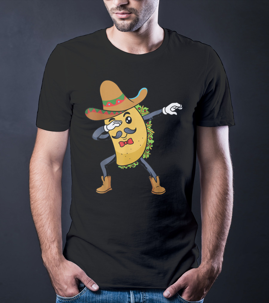 Cinco De Mayo Sombrero Dabbing Taco Fiesta T-Shirt