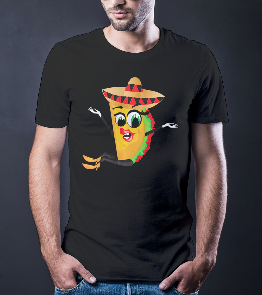 Cinco De Mayo Funny Sombrero Taco Fiesta T-Shirt