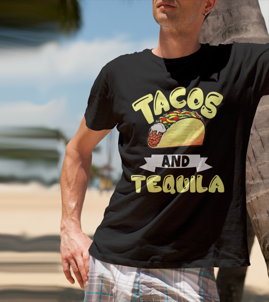 Tacos And Tequila Cinco De Mayo Celebration Mexica T-Shirt