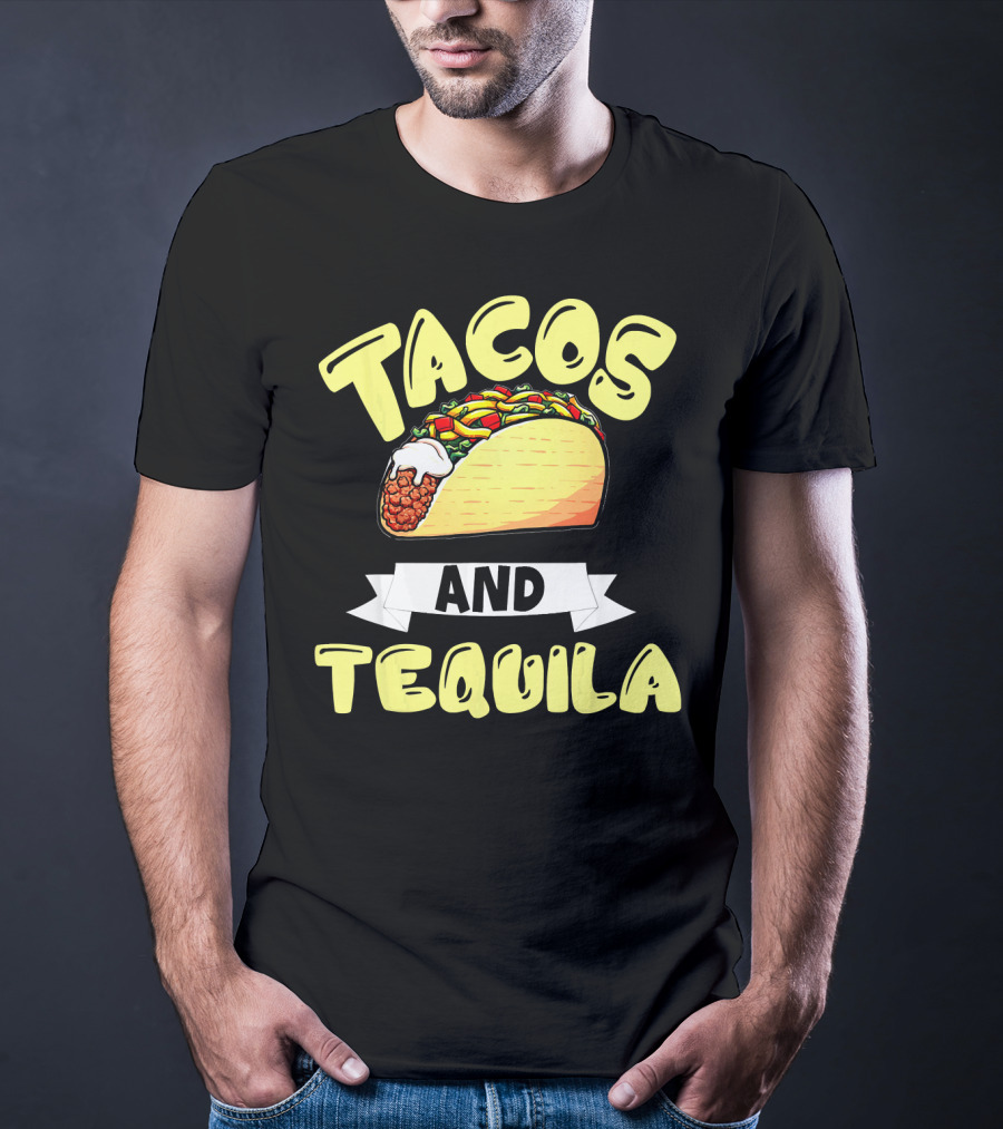 Tacos And Tequila Cinco De Mayo Celebration Mexica T-Shirt