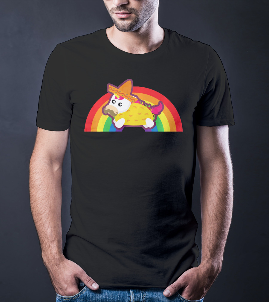 Mexican Unicorn Taco Sombrero Rainbow Cinco De Mayo T-Shirt