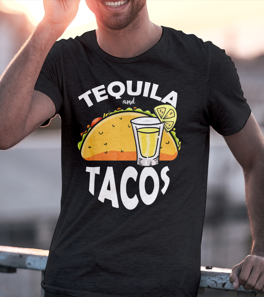 Tequila And Tacos Lime Cinco De Mayo Fiesta T-Shirt