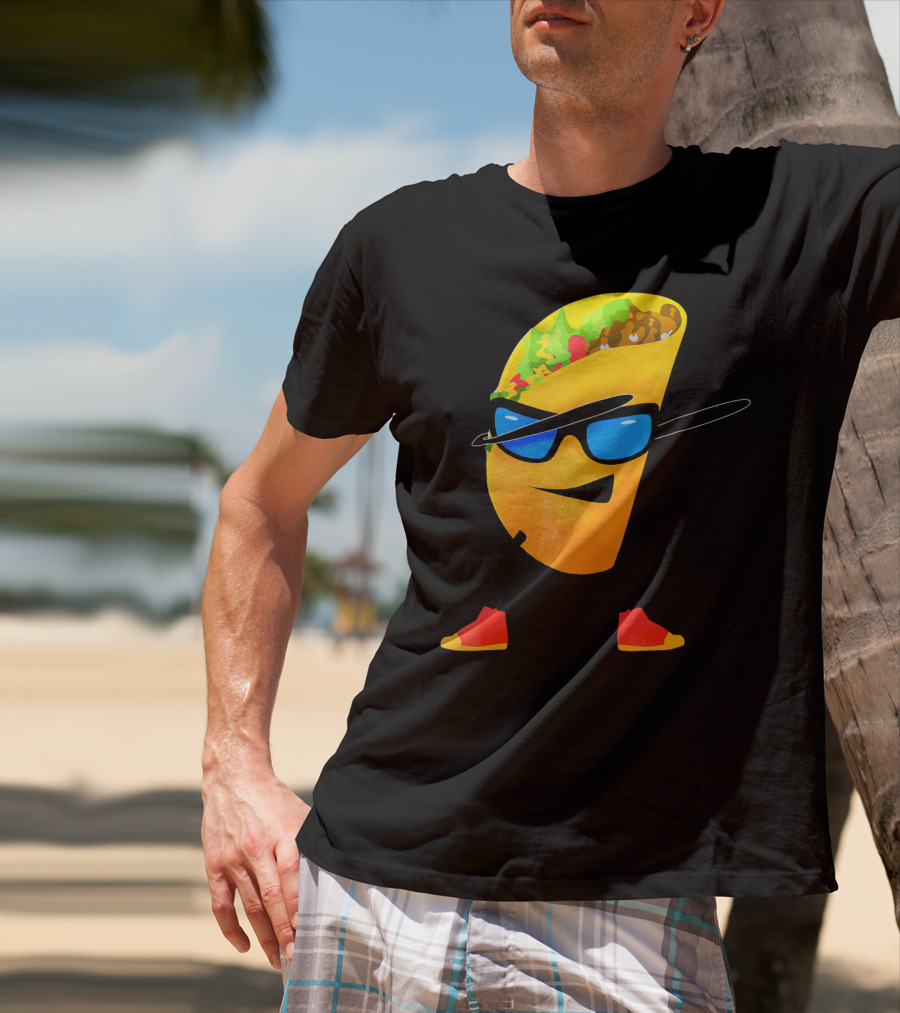 Taco Kids Dabbing Cool Shades Taco T-Shirt