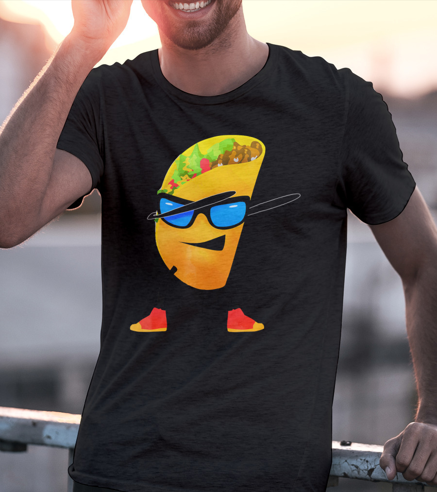 Taco Kids Dabbing Cool Shades Taco T-Shirt