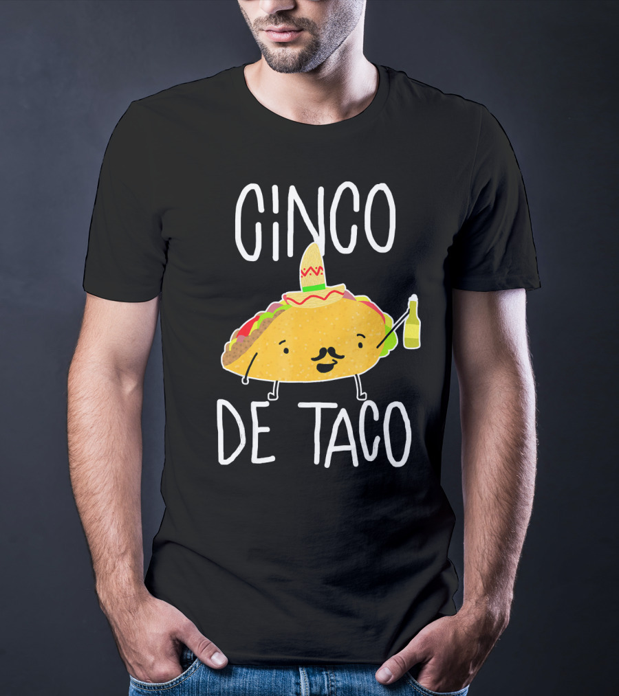 Cinco De Taco Funny Cute Mexican Fiesta T-Shirt