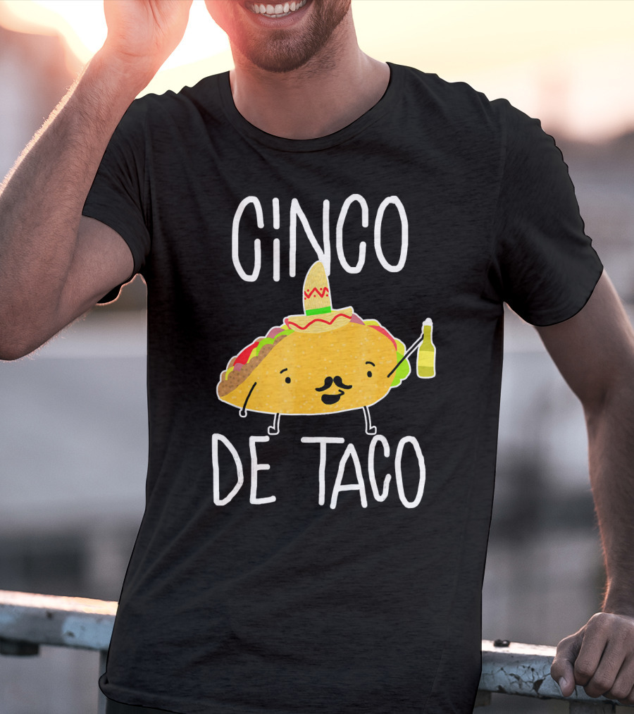 Cinco De Taco Funny Cute Mexican Fiesta T-Shirt