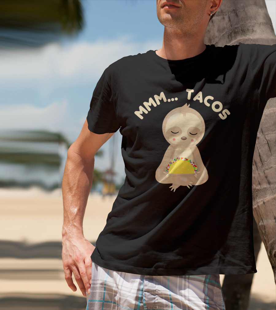MMM Tacos Sloth Cinco De Mayo T-Shirt