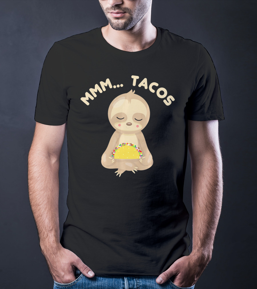 MMM Tacos Sloth Cinco De Mayo T-Shirt