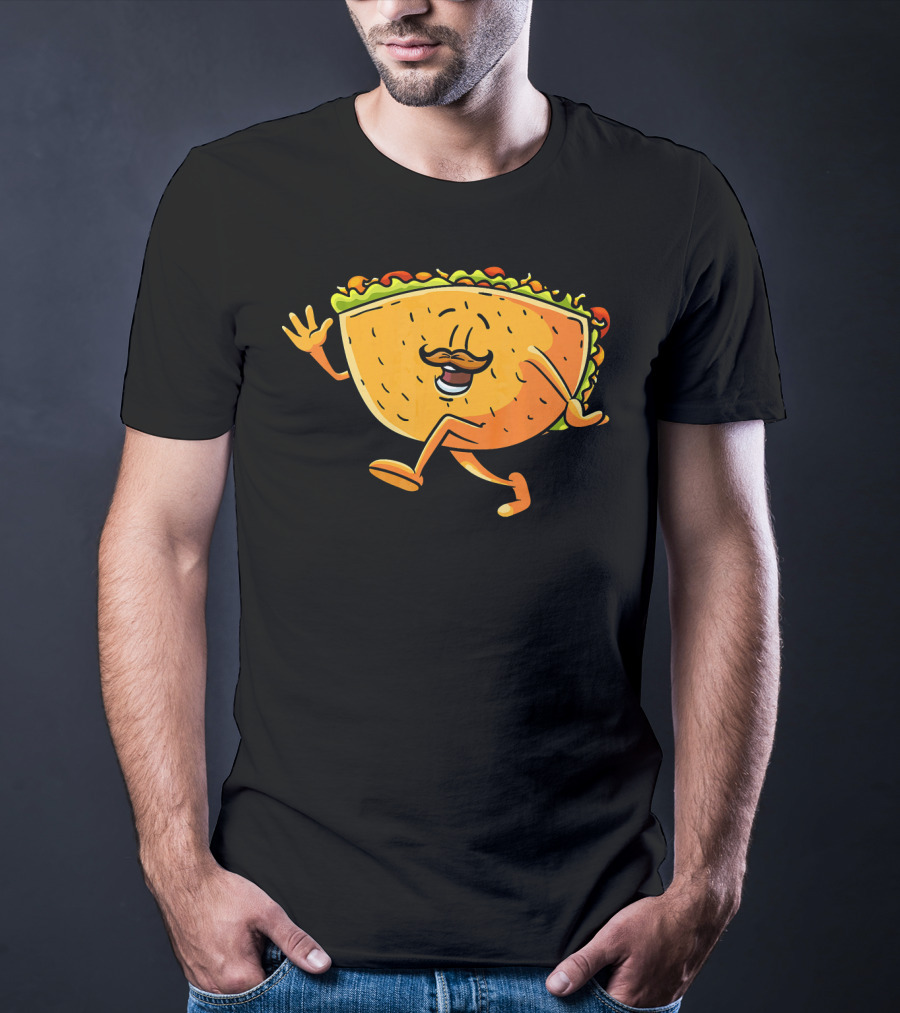Funny Taco Cartoon Mexican Cinco De Mayo T-Shirt