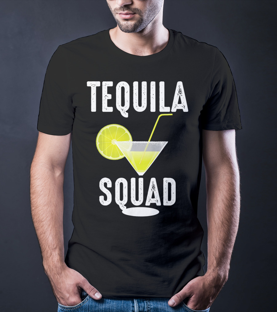 Tequila Squad Lime Margarita Drink Fan T-Shirt