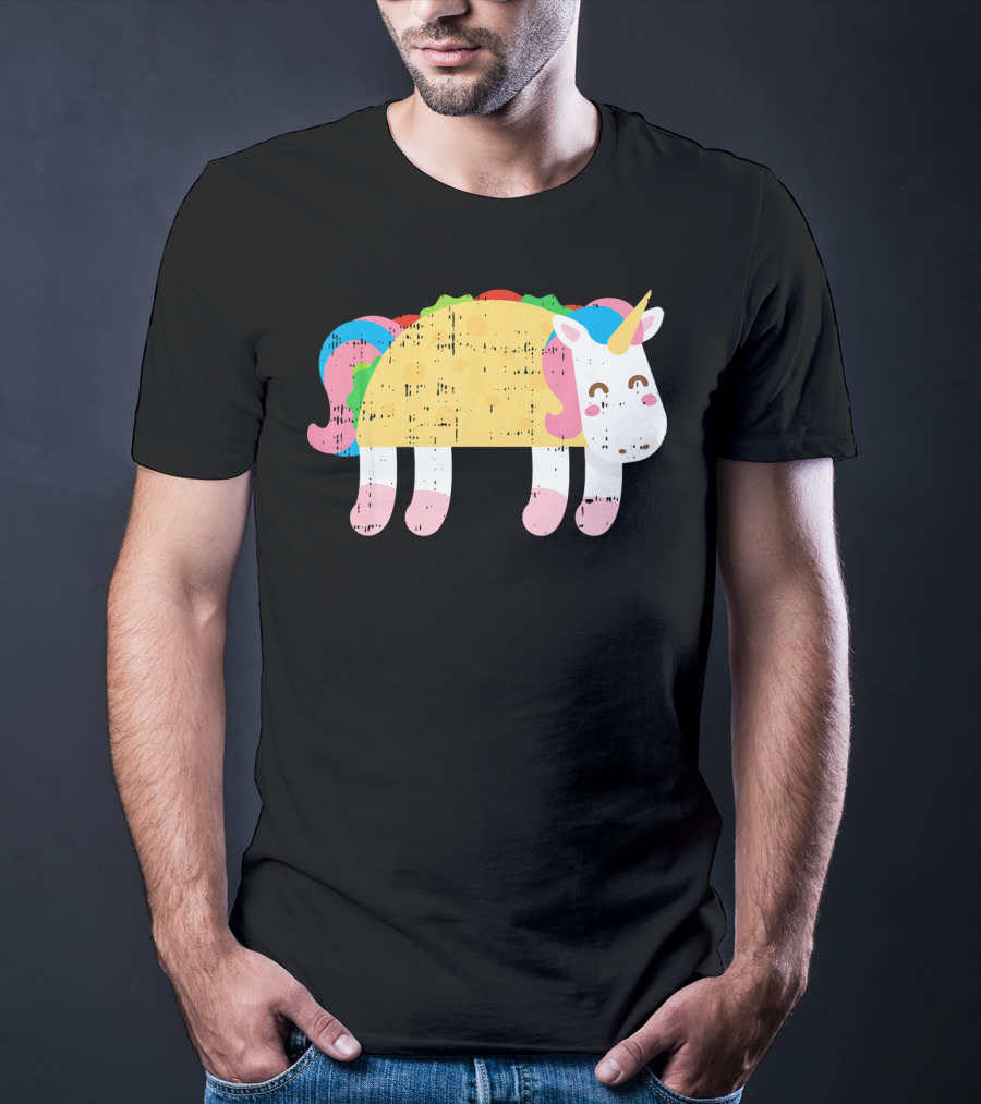 Cute Unicorn Taco Cinco De Mayo Festive Foodie T-Shirt