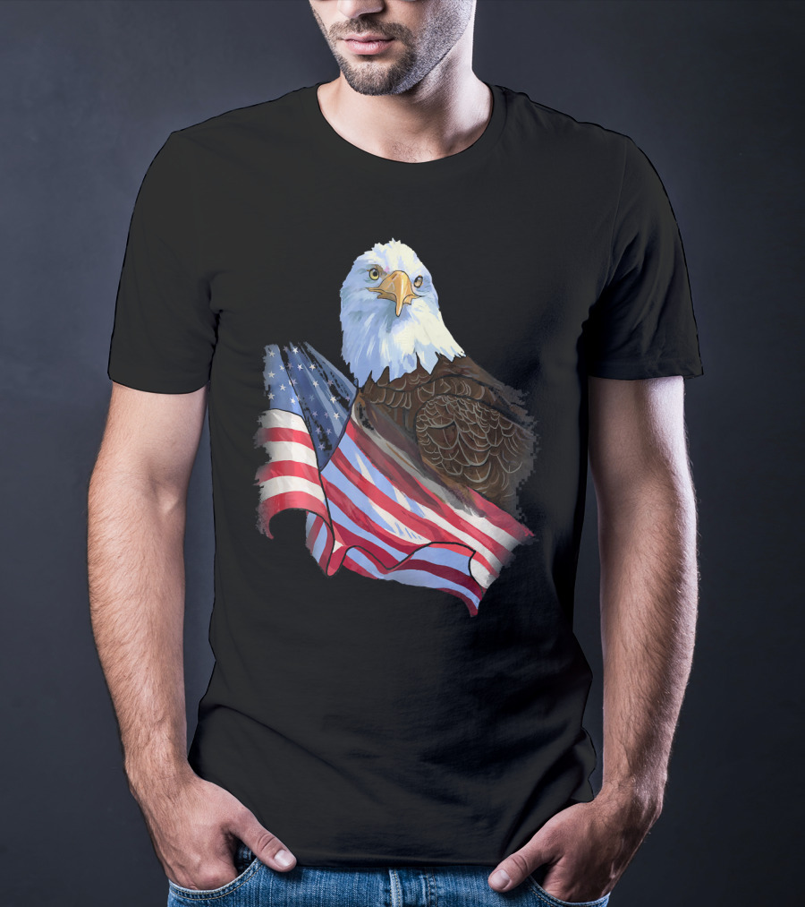 American Flag Eagle Independence T-Shirt