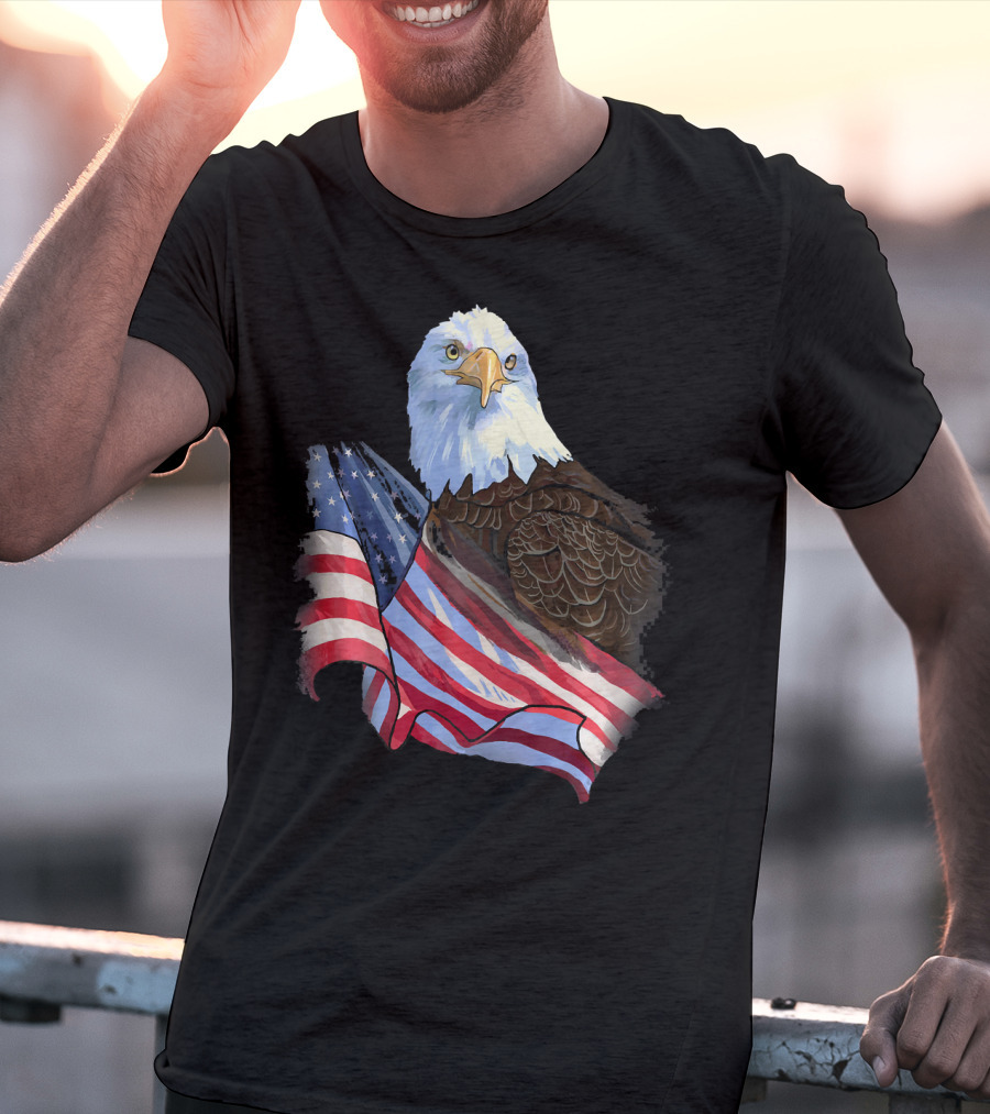 American Flag Eagle Independence T-Shirt