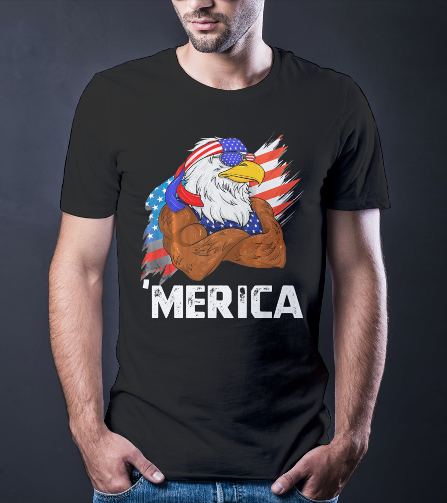 'Merica USA Eagle Freedom American Patriot T-Shirt