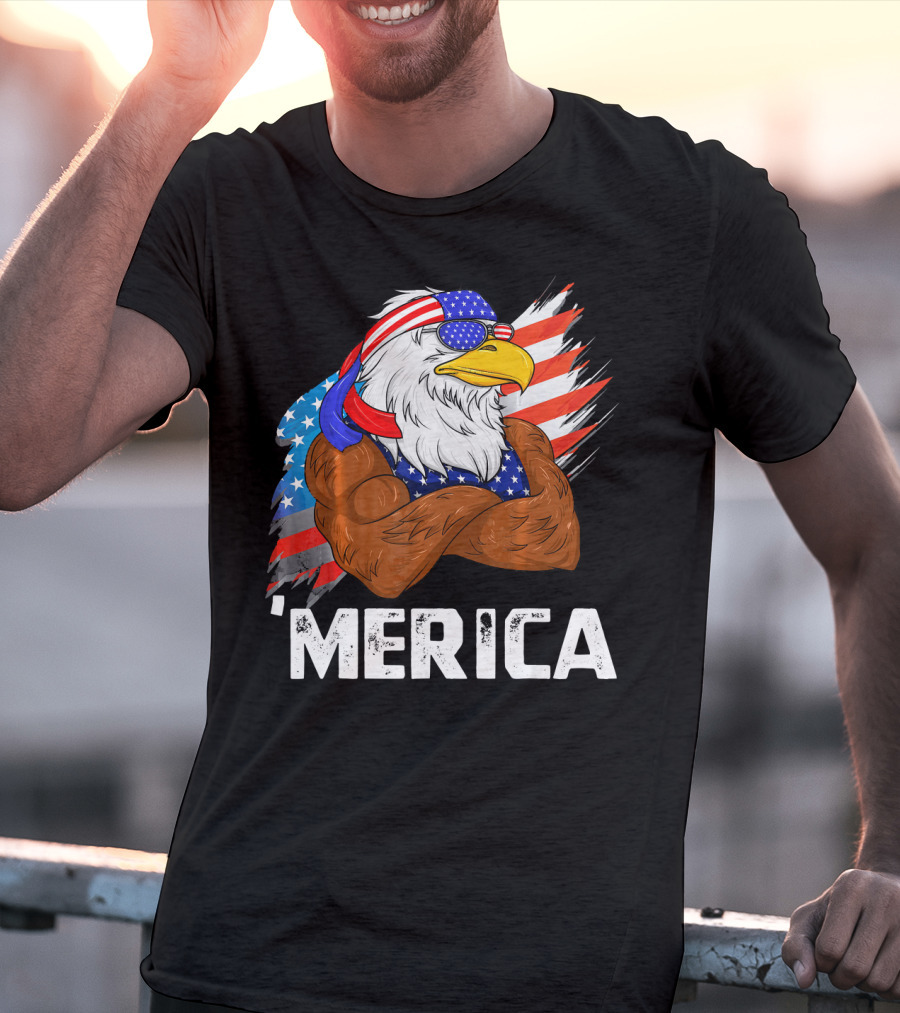 'Merica USA Eagle Freedom American Patriot T-Shirt