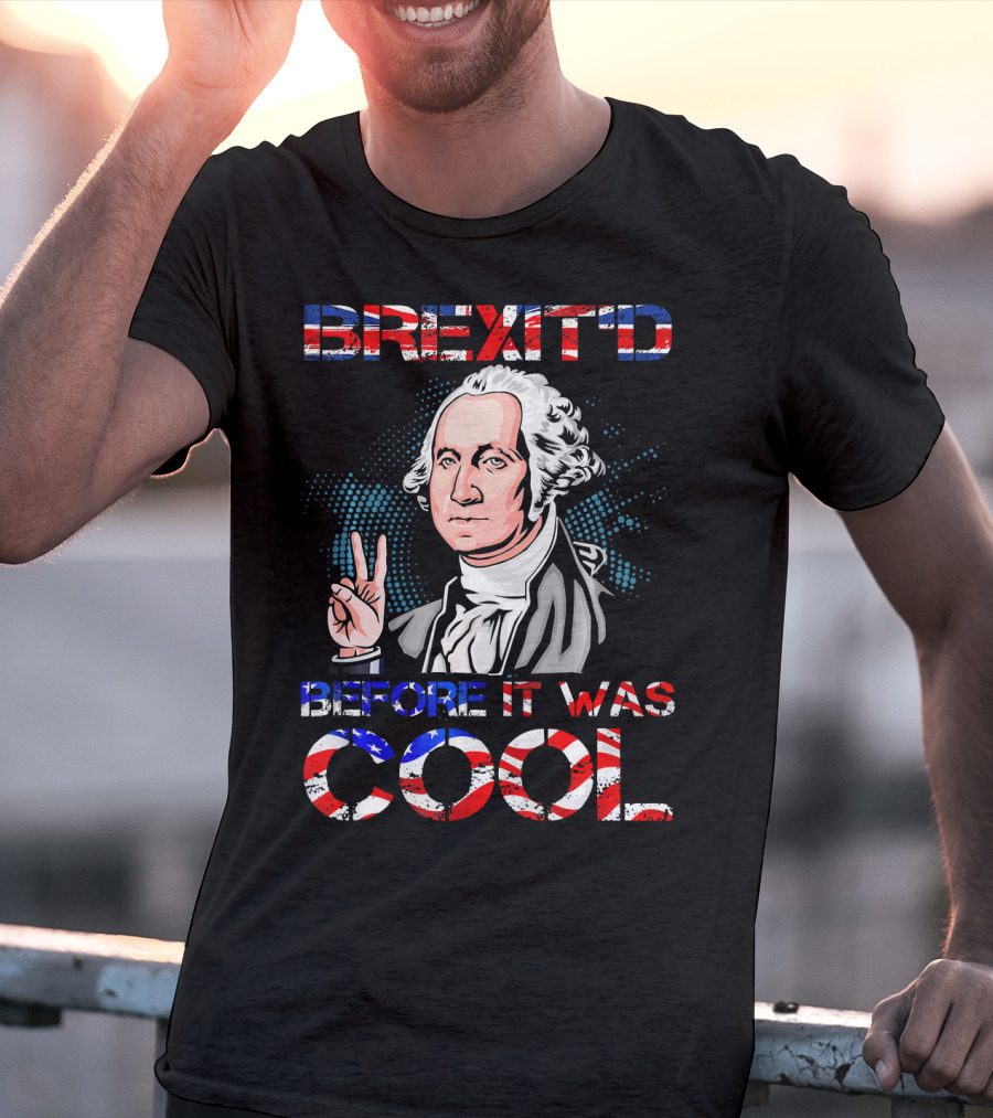 BREXIT'D Before It Was Cool George Washington Peace Sign T-Shirt