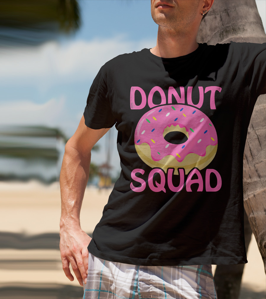 Donut Squad Pink Sprinkles Birthday T-Shirt