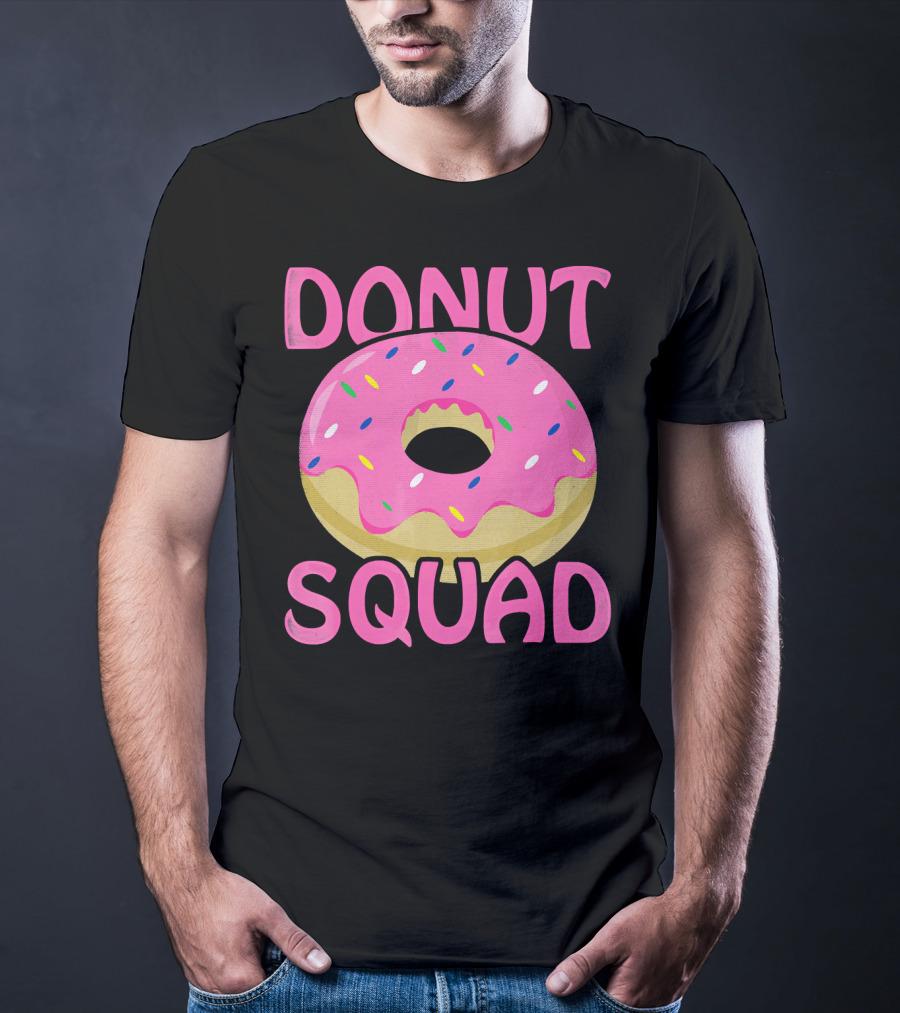 Donut Squad Pink Sprinkles Birthday T-Shirt