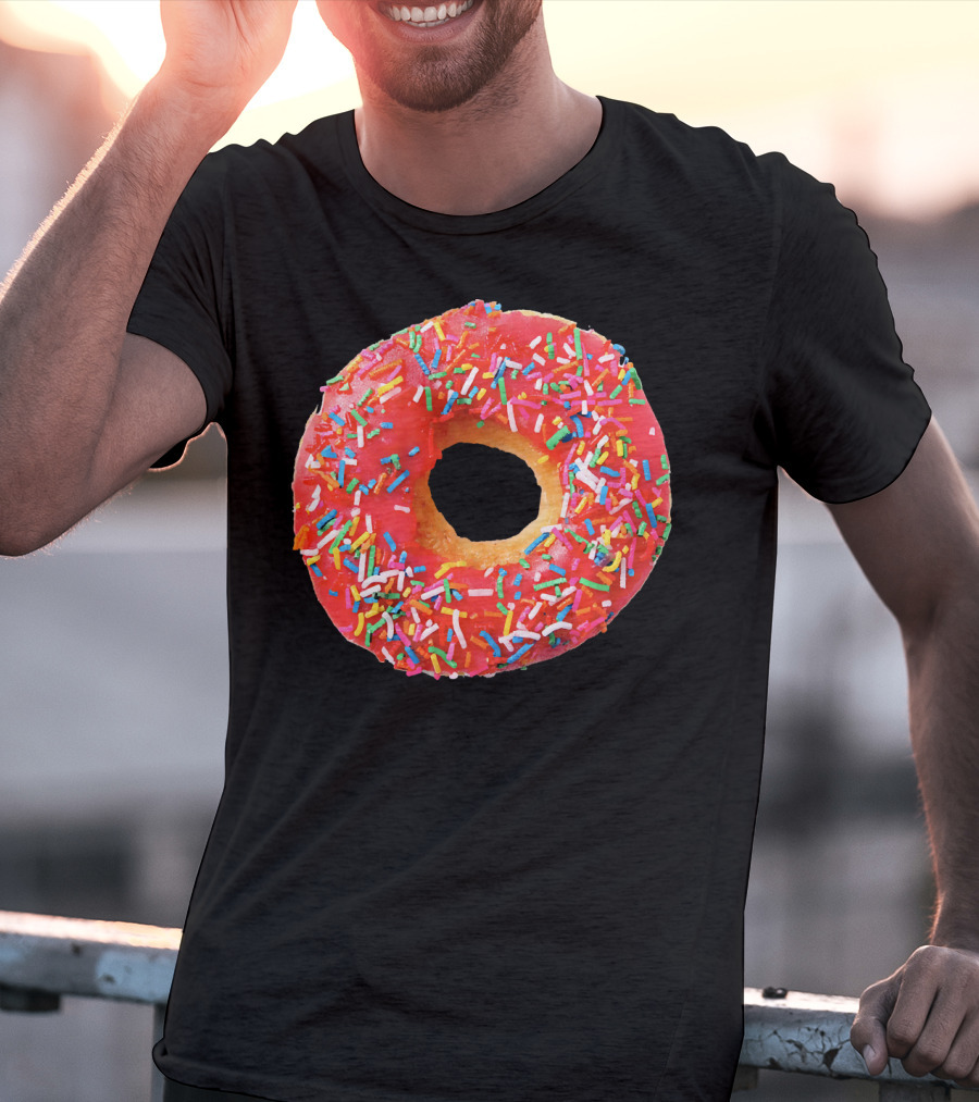 Sprinkles Donut For The Donuts Lover Gla With Colorful Toppings T-Shirt