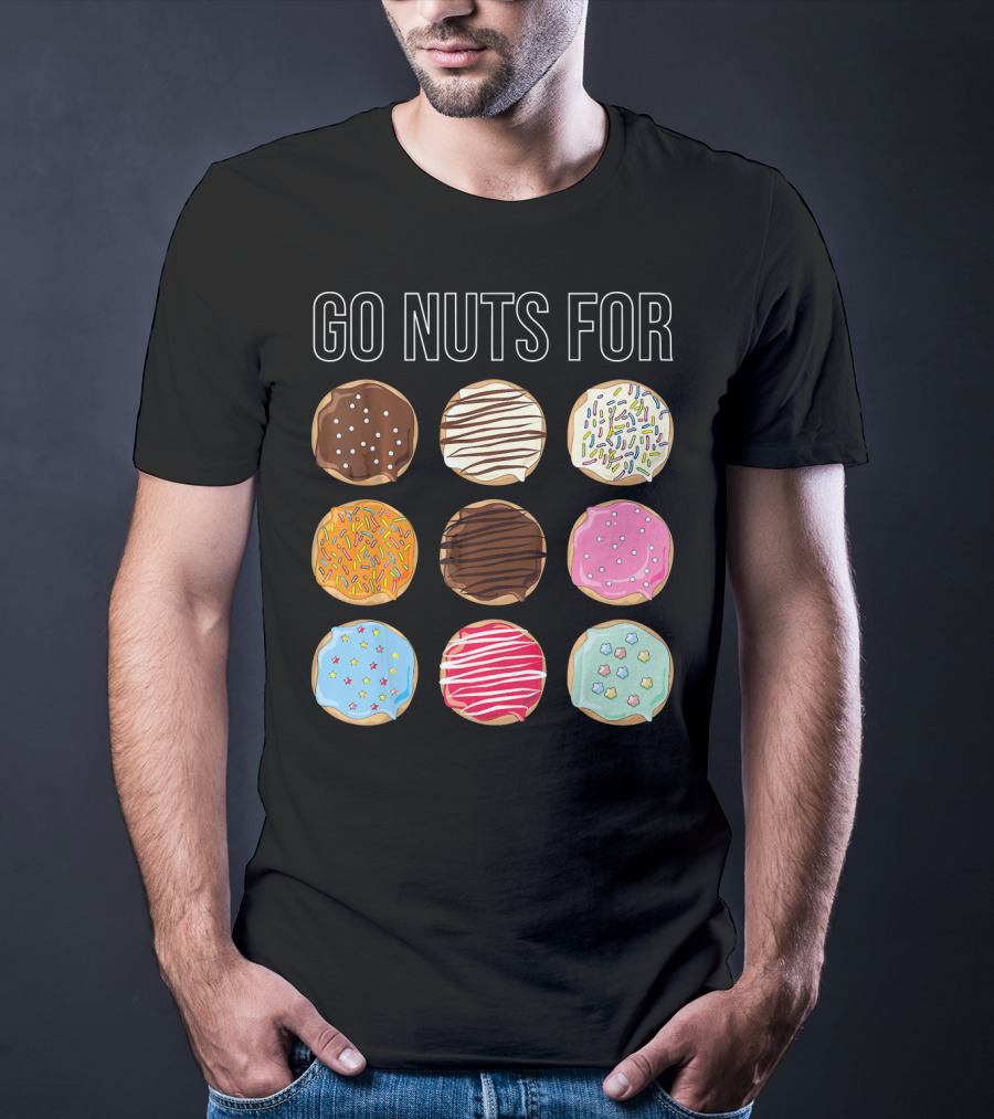 Go Nuts For Donuts Assorted Icing And Sprinkles T-Shirt