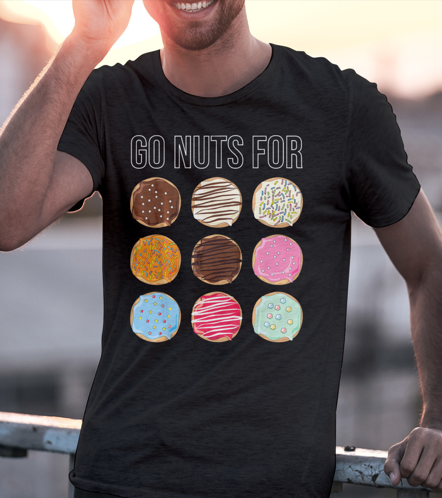 Go Nuts For Donuts Assorted Icing And Sprinkles T-Shirt