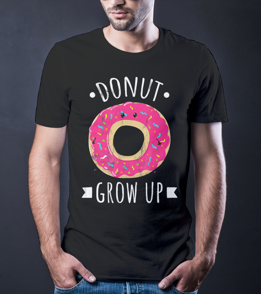 Donut Grow Up Kawaii Cute Food T-Shirt