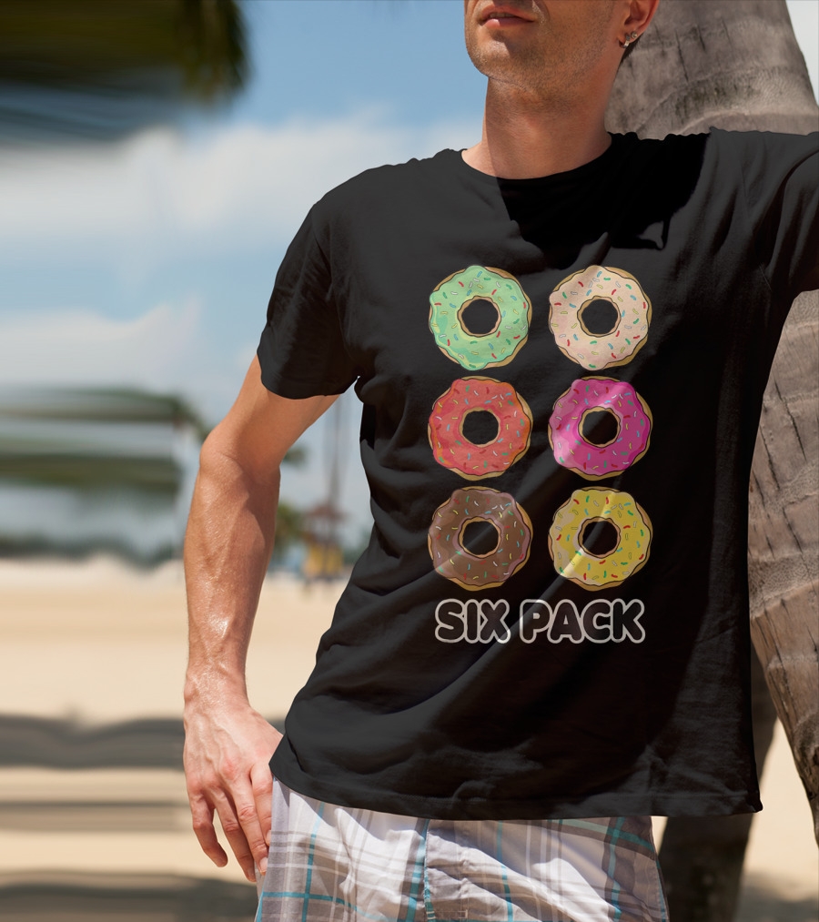Six Pack Donut Muscle Funny T-Shirt