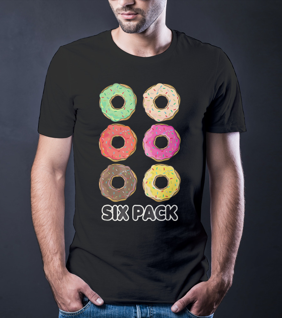 Six Pack Donut Muscle Funny T-Shirt