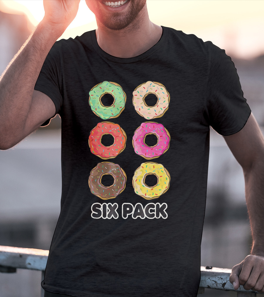 Six Pack Donut Muscle Funny T-Shirt
