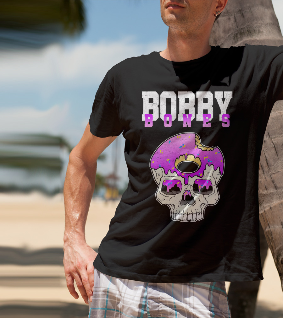 Bobby Bones Skull Donut Pink Sweet Death T-Shirt