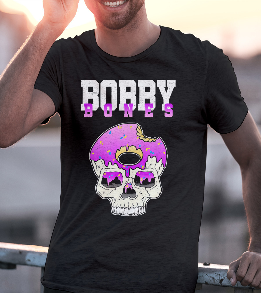 Bobby Bones Skull Donut Pink Sweet Death T-Shirt