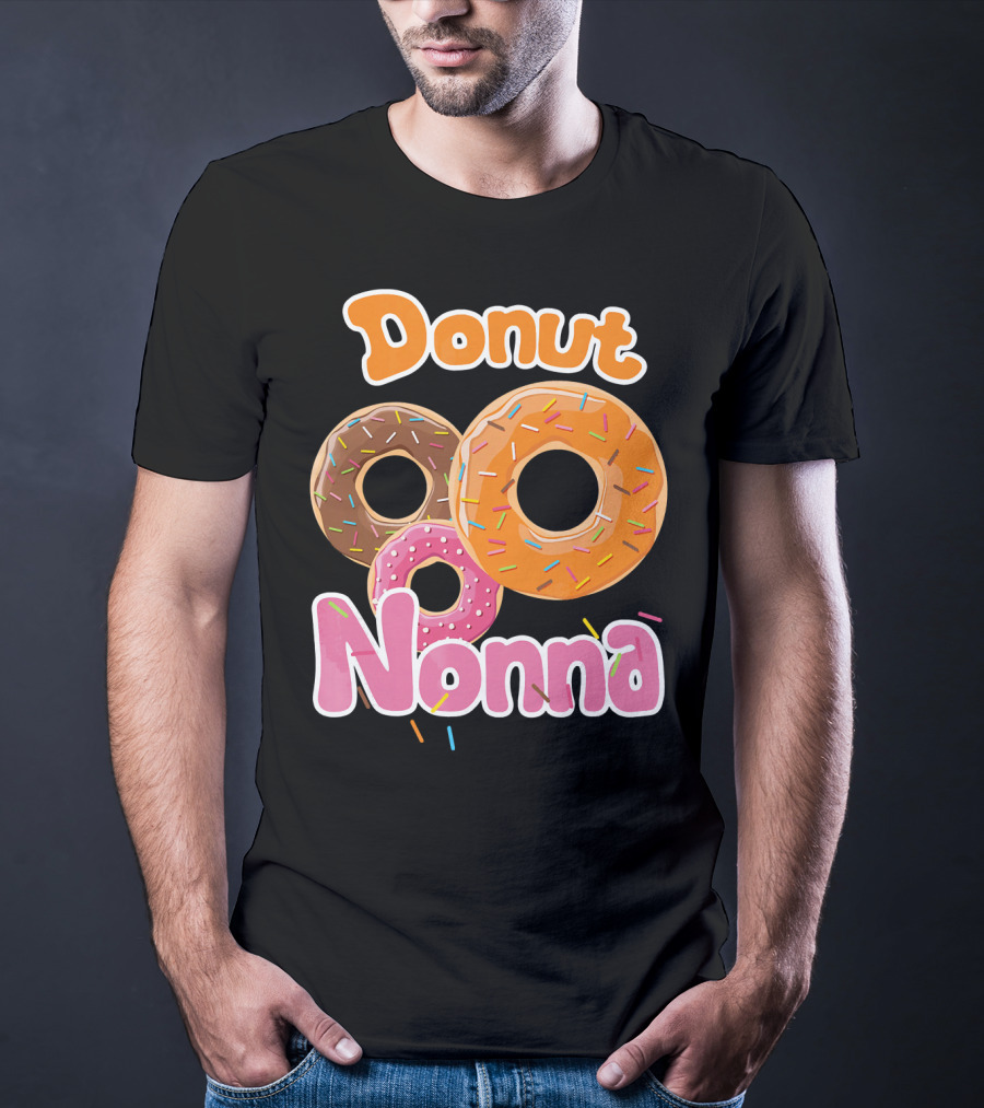 Donut Nonna Colorful Sprinkled Doughnuts T-Shirt