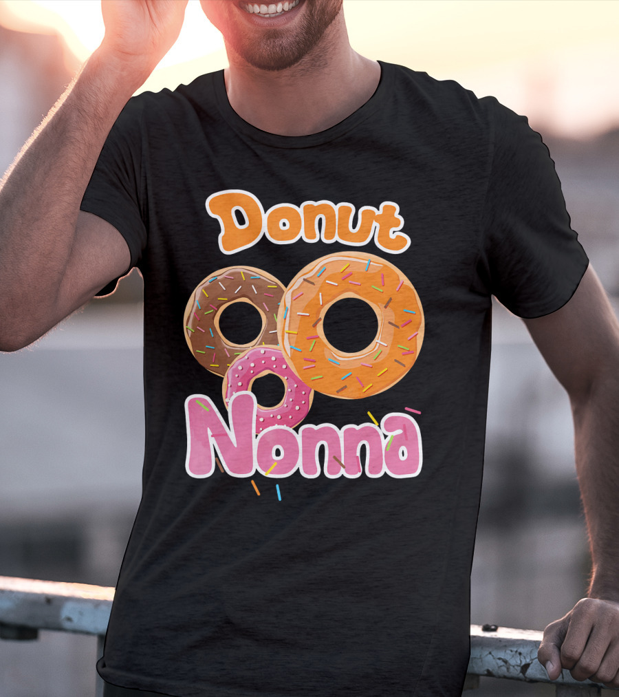 Donut Nonna Colorful Sprinkled Doughnuts T-Shirt