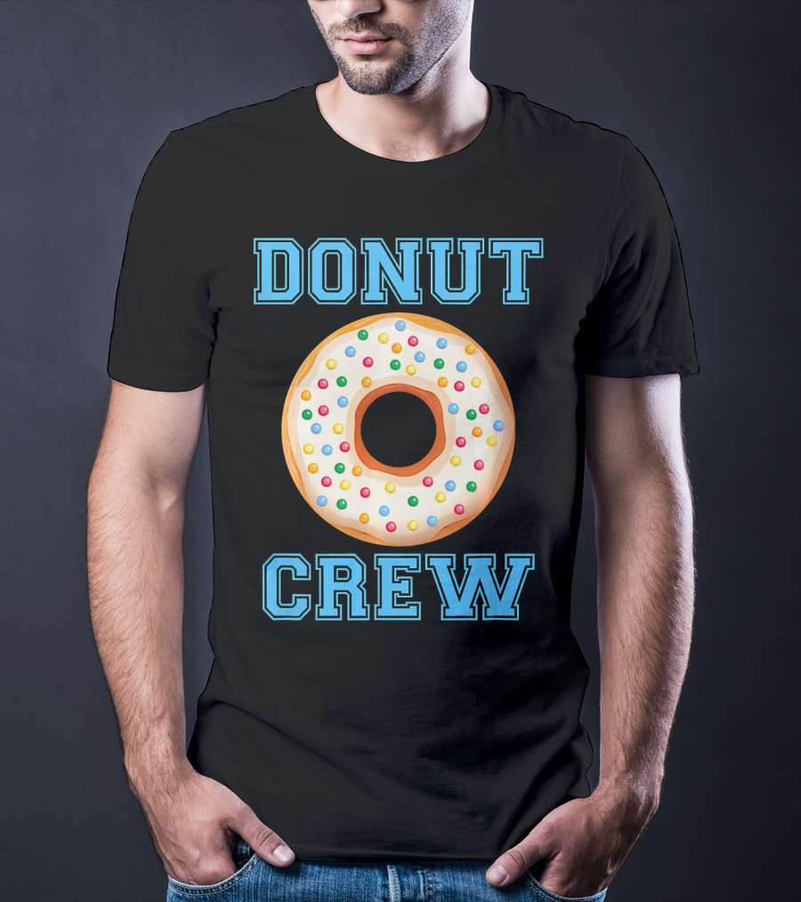 Donut Crew Matching Birthday Group With Sprinkles T-Shirt