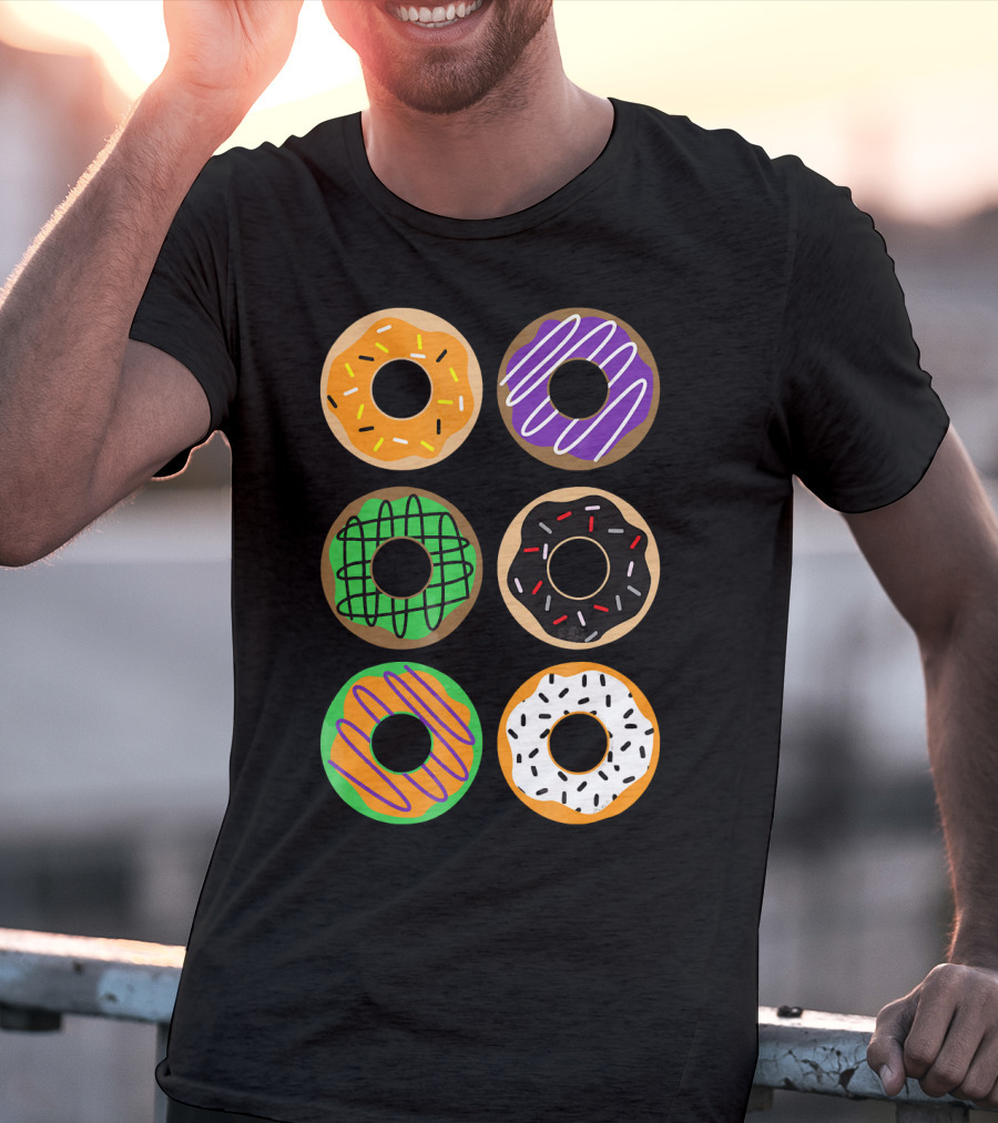 Halloween Donuts Festive Treats With Colorful Icing And Sprinkles T-Shirt