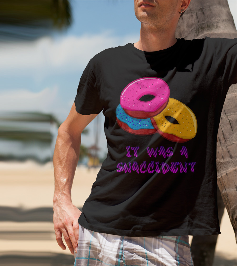 It Was A Snaccident Donut Trio Fun T-Shirt