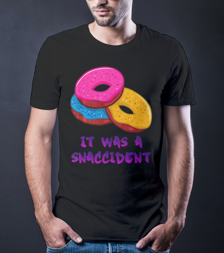 It Was A Snaccident Donut Trio Fun T-Shirt
