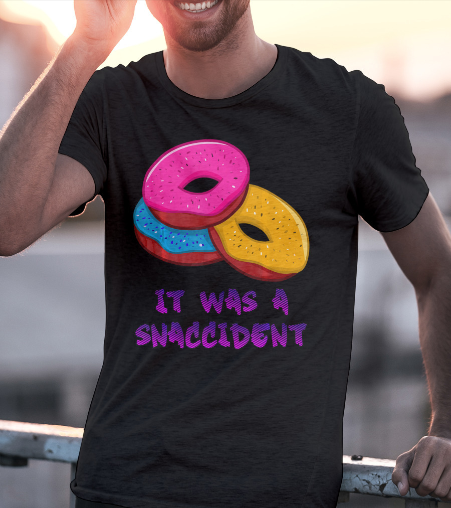 It Was A Snaccident Donut Trio Fun T-Shirt