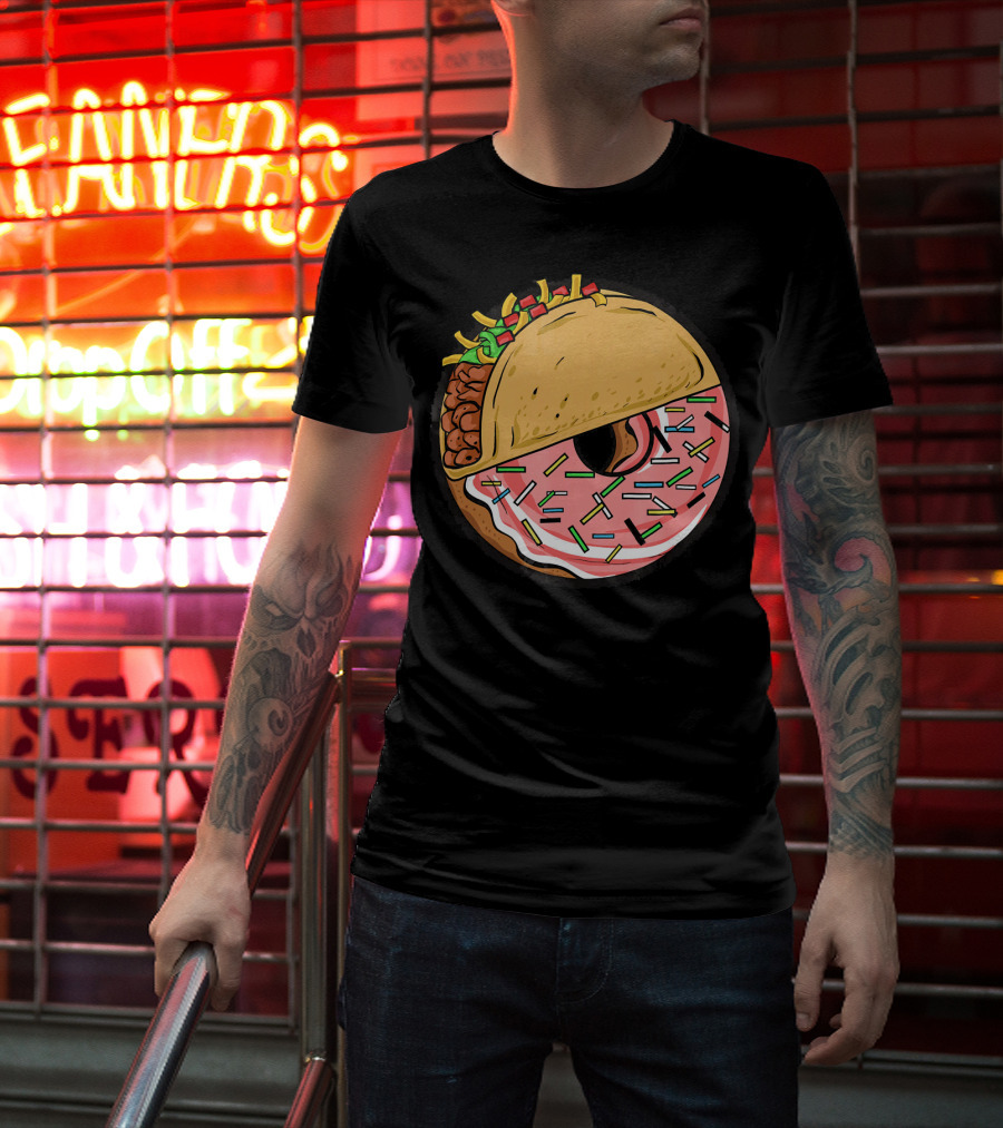 Taco And Donut Fusion Delight With Sprinkles T-Shirt