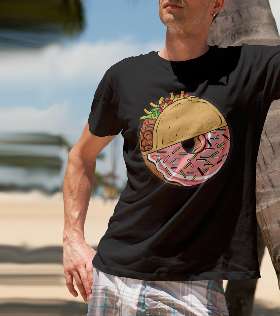 Taco And Donut Fusion Delight With Sprinkles T-Shirt