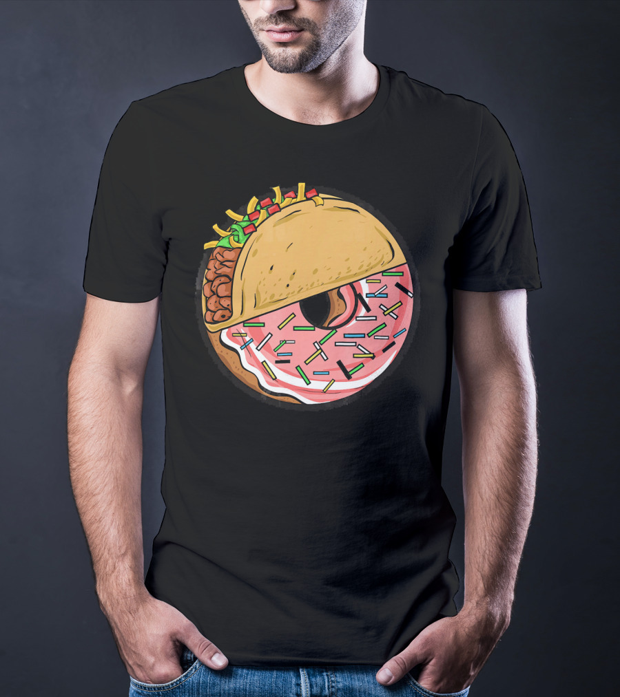 Taco And Donut Fusion Delight With Sprinkles T-Shirt